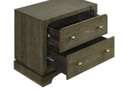 Gran Park 2-drawer Nightstand Bedside Table Dark Cocoa - 224932