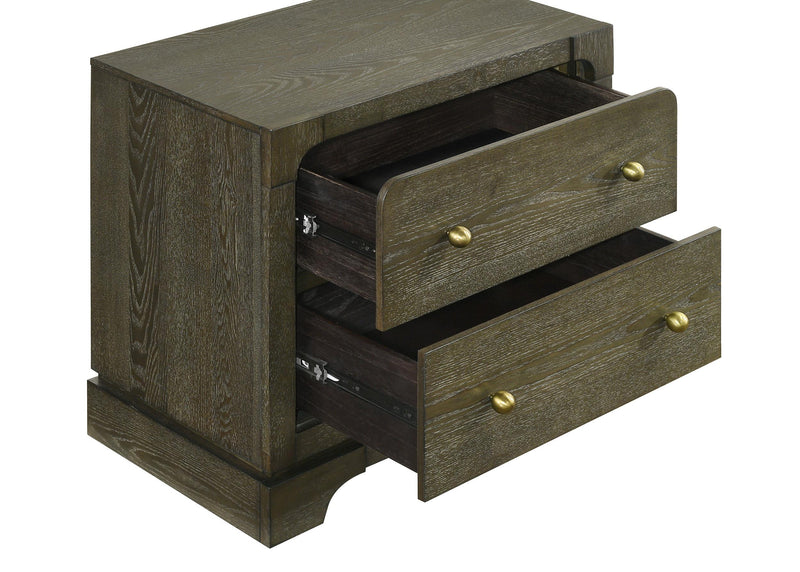 Gran Park 2-drawer Nightstand Bedside Table Dark Cocoa - 224932
