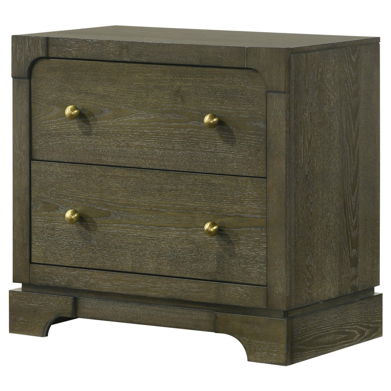 Gran Park 2-drawer Nightstand Bedside Table Dark Cocoa - 224932
