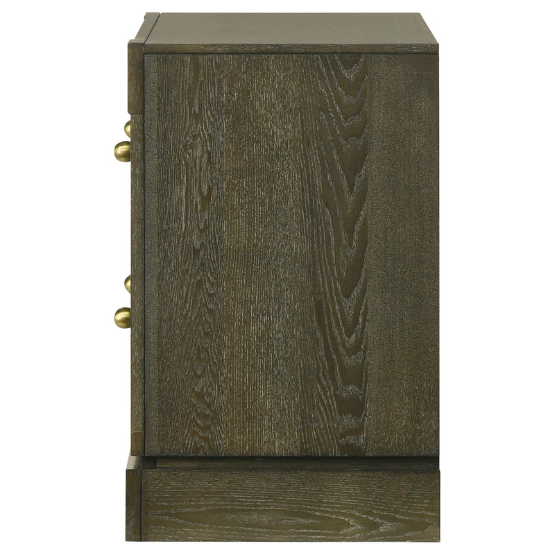 Gran Park 2-drawer Nightstand Bedside Table Dark Cocoa - 224932
