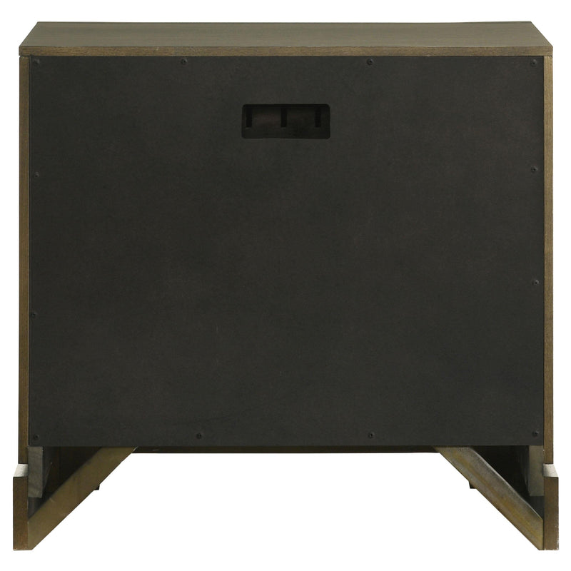 Gran Park 2-drawer Nightstand Bedside Table Dark Cocoa - 224932