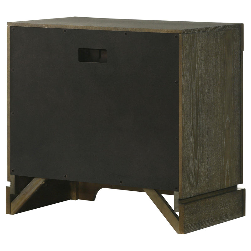 Gran Park 2-drawer Nightstand Bedside Table Dark Cocoa - 224932