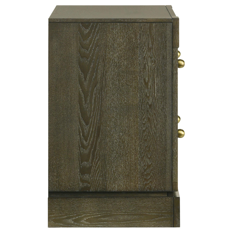 Gran Park 2-drawer Nightstand Bedside Table Dark Cocoa - 224932
