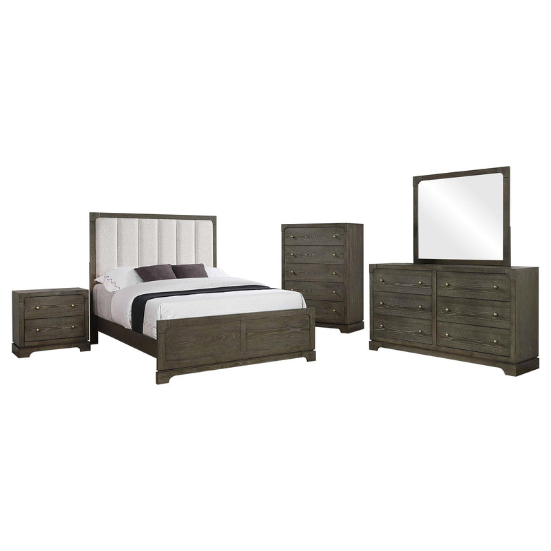 Gran Park 5-piece Eastern King Bedroom Set Dark Cocoa - 224930KE-S5