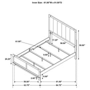 Gran Park 59-inch Queen Panel Bed Dark Cocoa - 224930Q