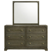 Gran Park 6-drawer Dresser and Mirror Dark Cocoa - 224933M