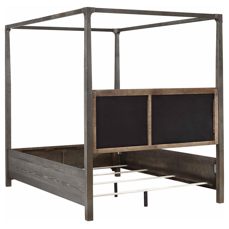 Gran Park Queen Canopy Bed Dark Cocoa - 224931Q