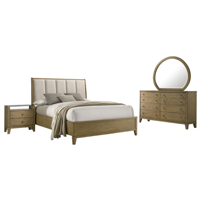Granada 4-piece Eastern King Bedroom Set Natural Pine - 224921KE-S4
