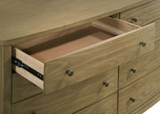 Granada 8-drawer Dresser and Mirror Natural Pine - 224923M