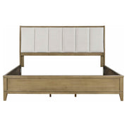 Granada Upholstered Eastern King Panel Bed Natural Pine - 224921KE