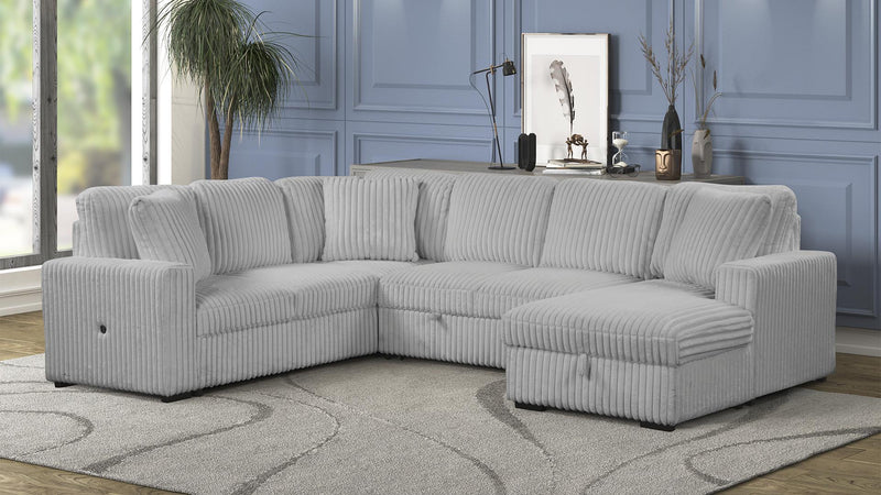 Grande Sectional Grey - Gate FurnitureSectional