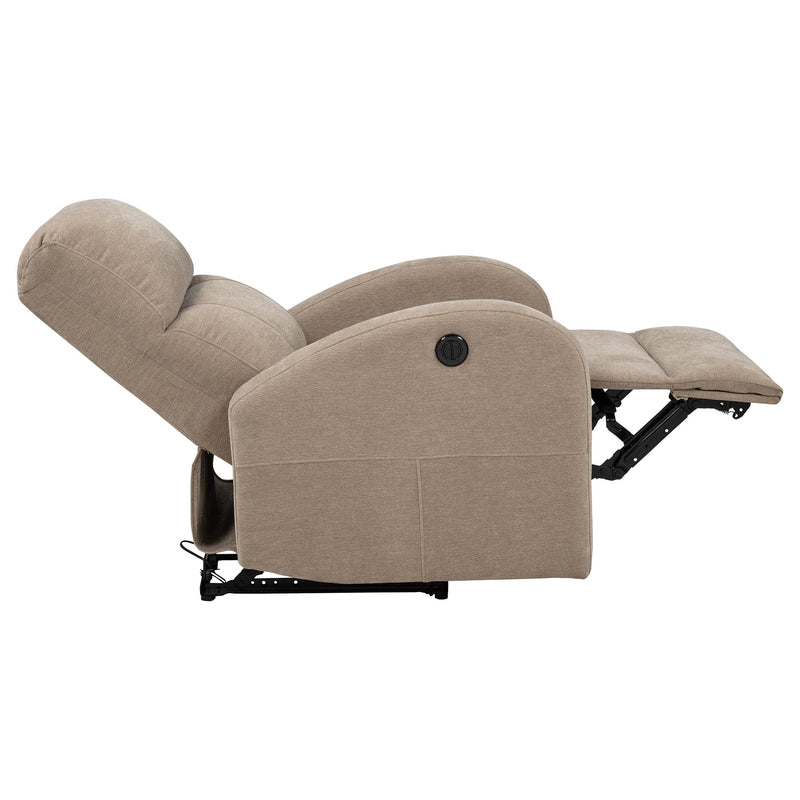Grant Fabric Upholstered Power Recliner Chair Camel - 603303P