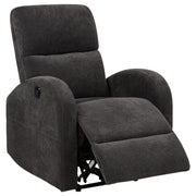 Grant Fabric Upholstered Power Recliner Chair Charcoal Grey - 603293P