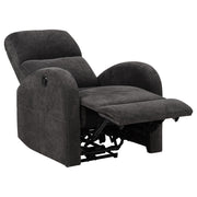 Grant Fabric Upholstered Power Recliner Chair Charcoal Grey - 603293P