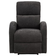 Grant Fabric Upholstered Power Recliner Chair Charcoal Grey - 603293P