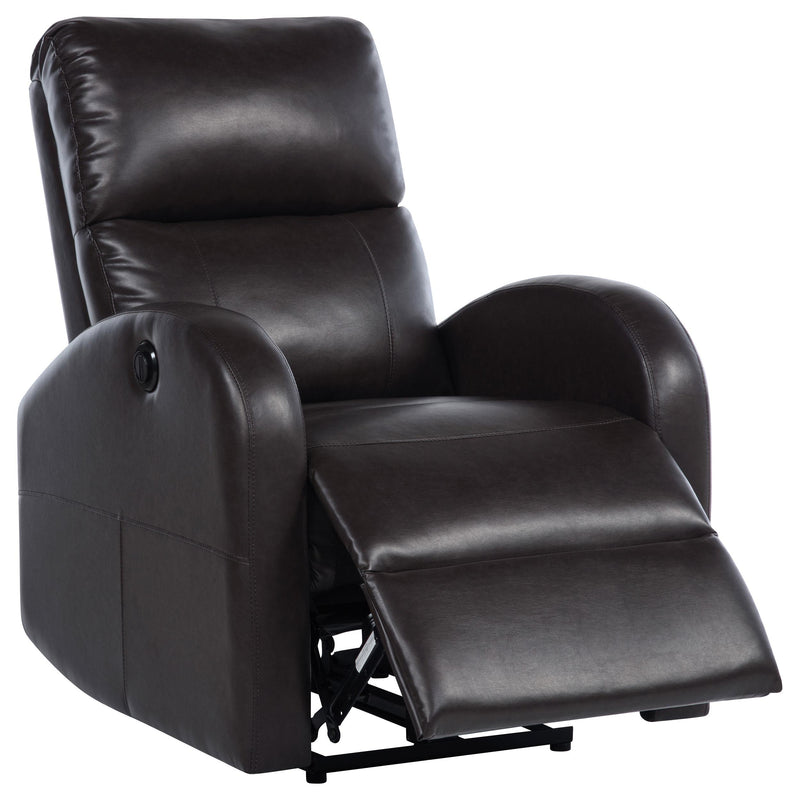 Grant Upholstered Power Recliner Chair Brown - 601500P