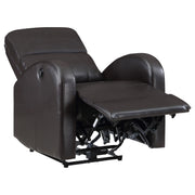 Grant Upholstered Power Recliner Chair Brown - 601500P