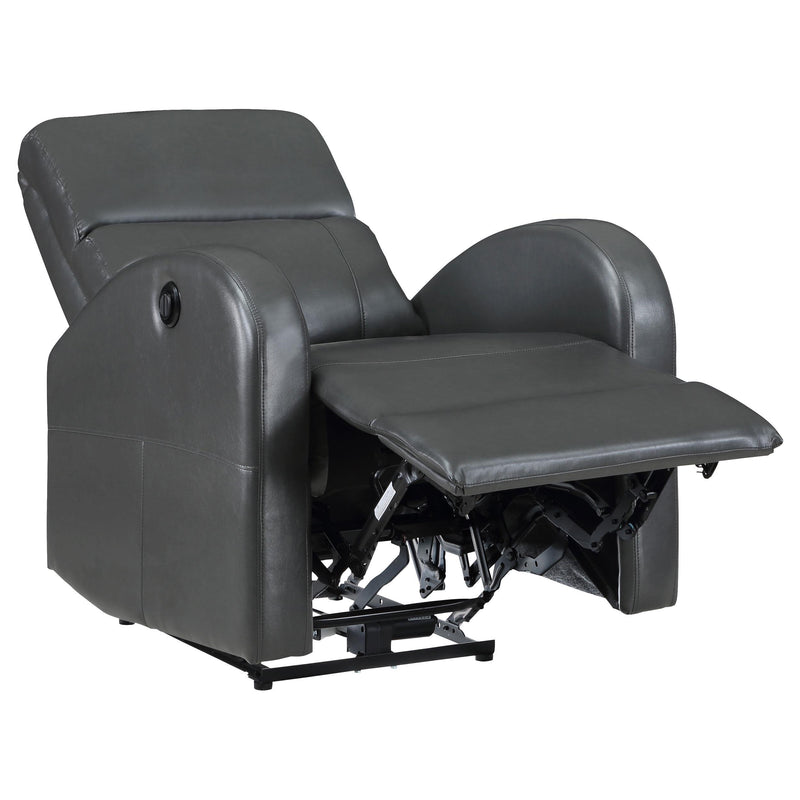 Grant Upholstered Power Recliner Chair Grey - 601499P
