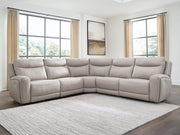 Gravier Gray 5-Piece Power Reclining Sectional - U13300S4