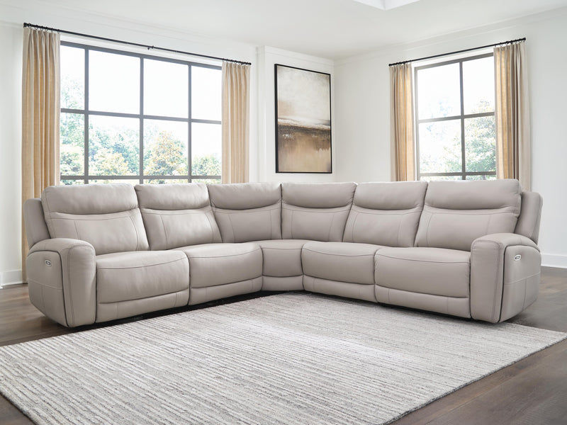 Gravier Gray 5-Piece Power Reclining Sectional - U13300S4