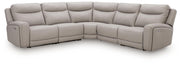 Gravier Gray 5-Piece Power Reclining Sectional - U13300S4