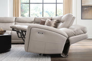 Gravier Gray 6-Piece Power Reclining Sectional with Storage Console - U13300S5