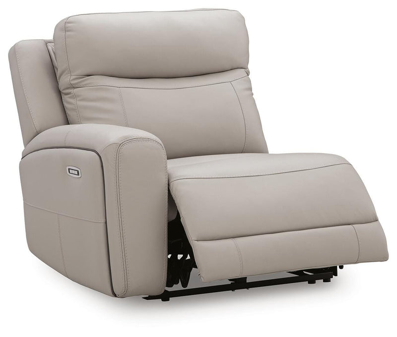 Gravier Gray Left-Arm Facing Power Recliner - U1330058