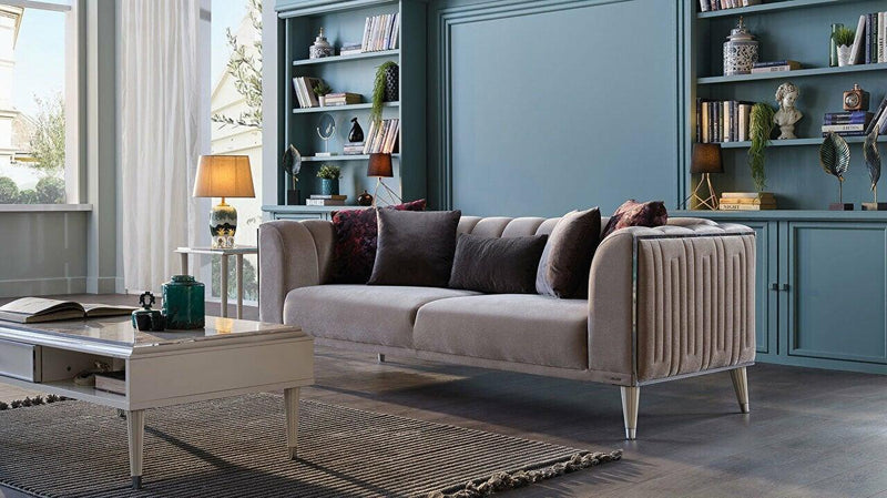 Gravita  Accent Chair (Deren Beige) /Ivory Legs - 20GTA1C00200022