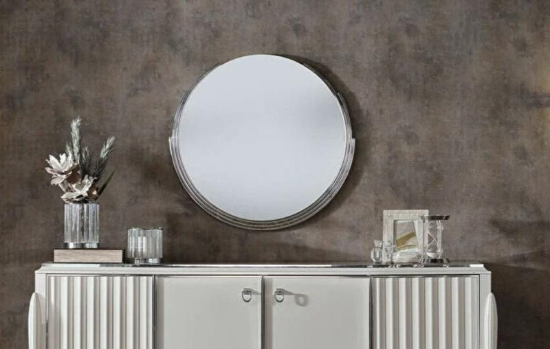 Gravita Buffet Mirror/ (Ivory) - Gate FurnitureMirror