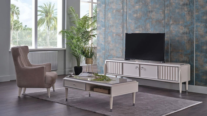 Gravita Nesting Table /Ivory Legs - 85-GRA-NESTING TABLE