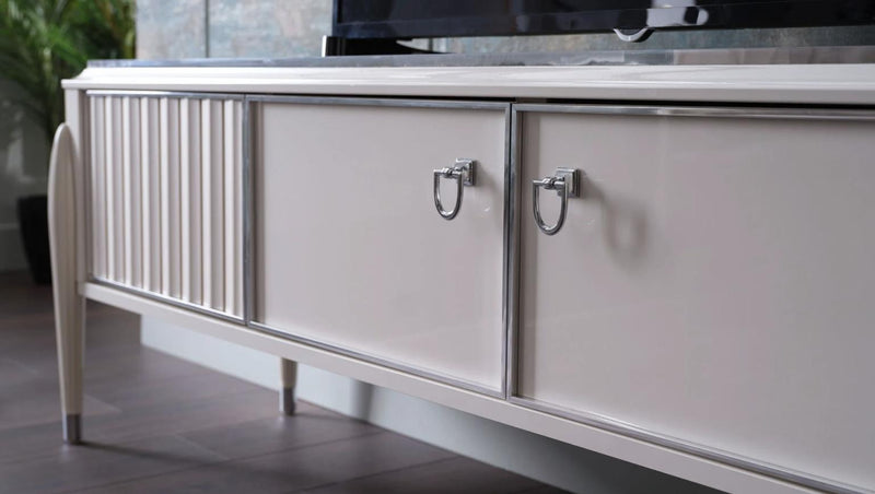 Gravita Tv Stand Ivory Leg - Gate FurnitureTV Stand