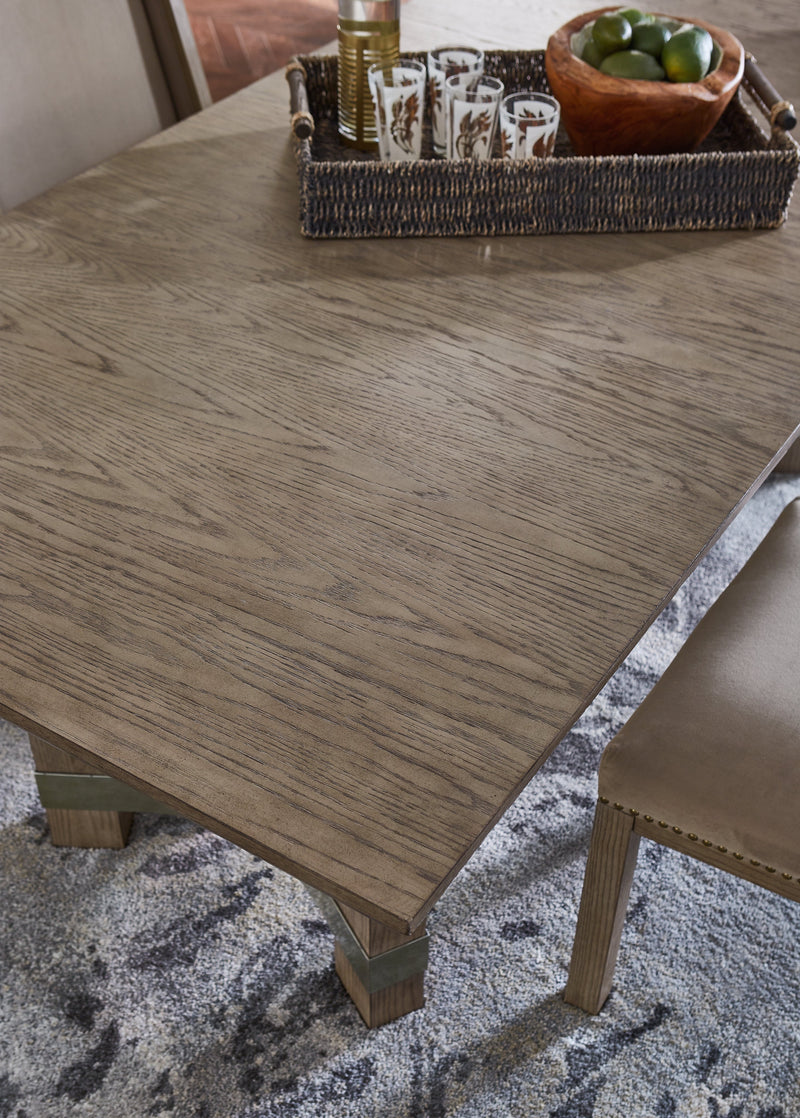 Gray Chrestner Dining Table and 4 Chairs - PKG014002
