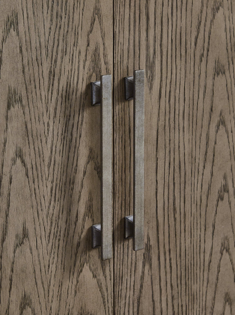 Gray Chrestner Dining Table and 8 Chairs with Storage - PKG013367