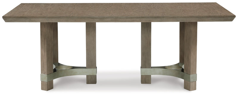 Gray Chrestner Dining Table and 8 Chairs with Storage - PKG013367