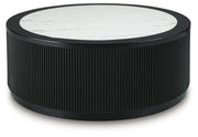 Grayman Black Coffee Table - T650-8