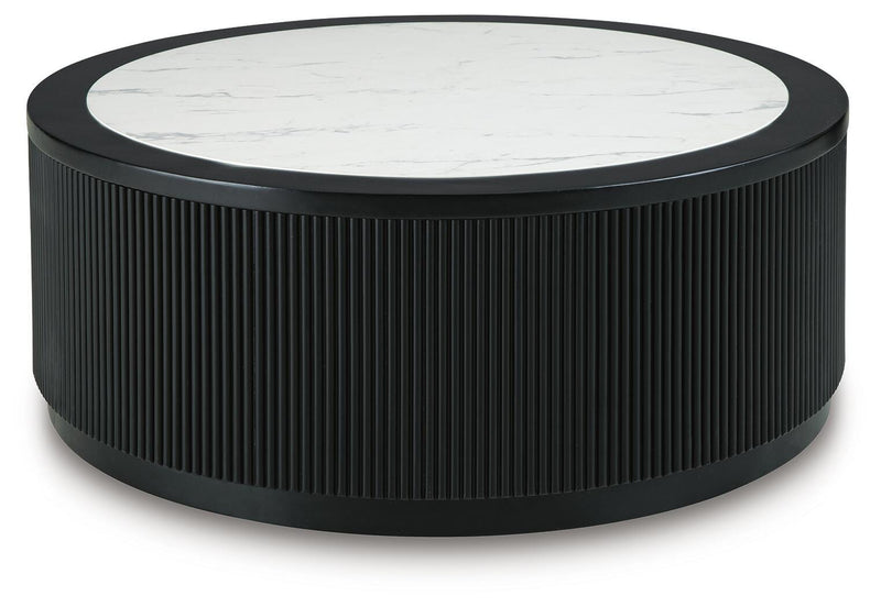 Grayman Black Coffee Table - T650-8