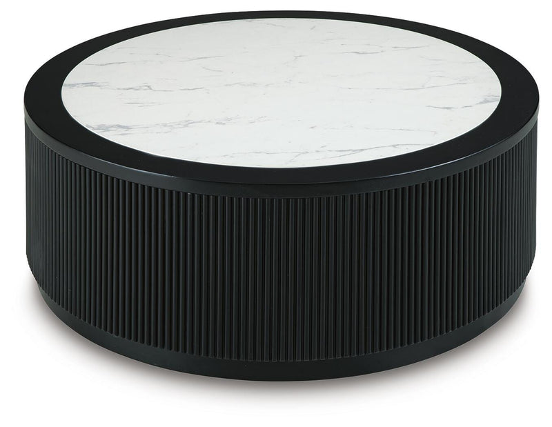 Grayman Black Coffee Table - T650-8