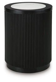 Grayman Black End Table - T650-6