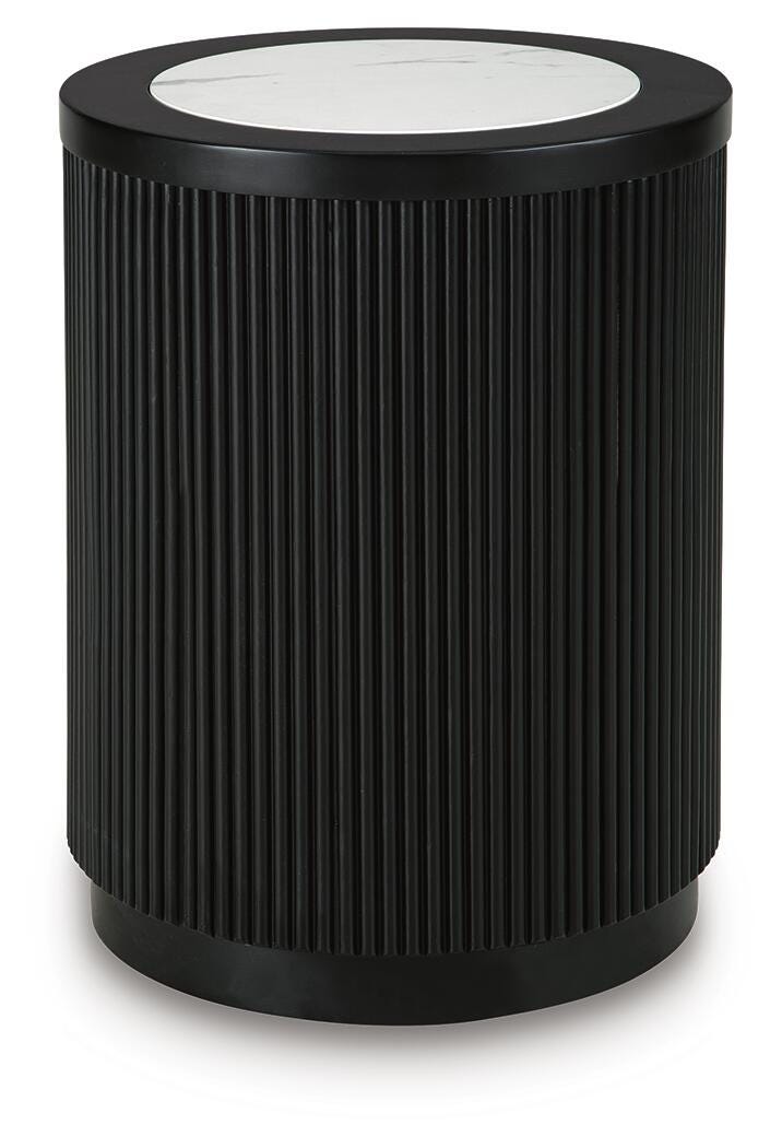 Grayman Black End Table - T650-6