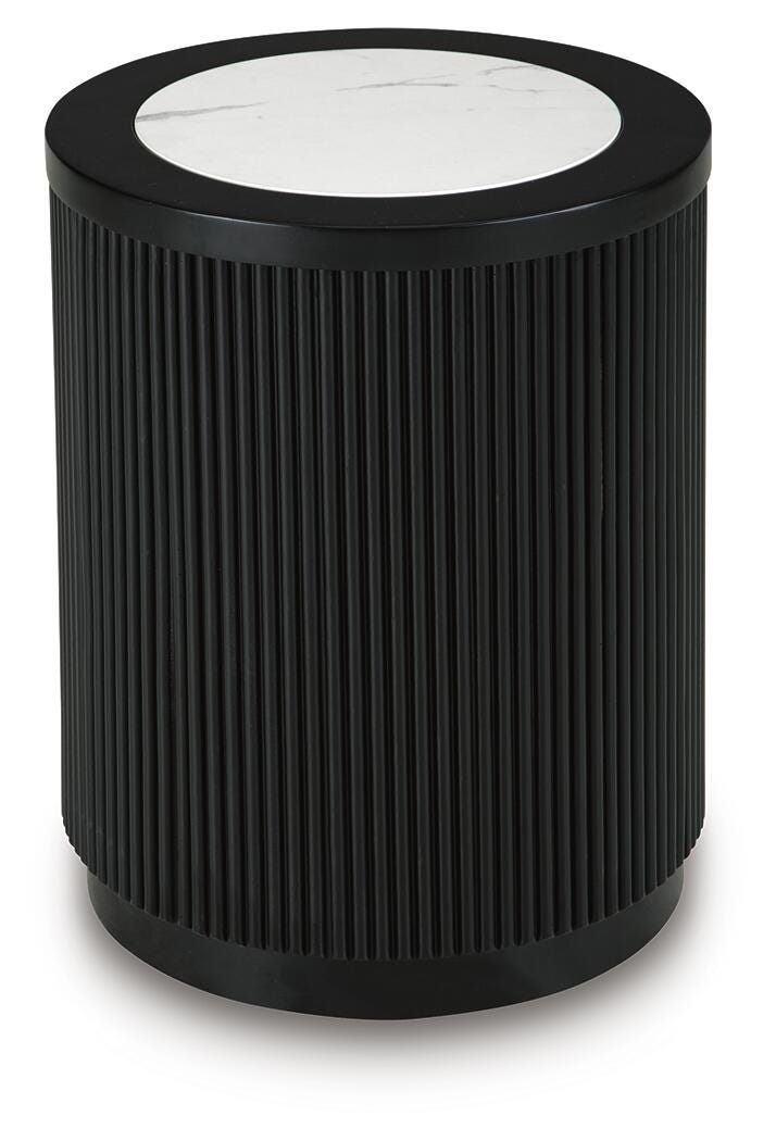 Grayman Black End Table - T650-6