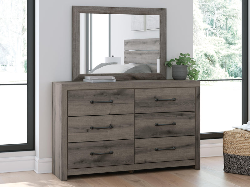 Graystorm Brown Gray Dresser and Mirror - PCB2405B1