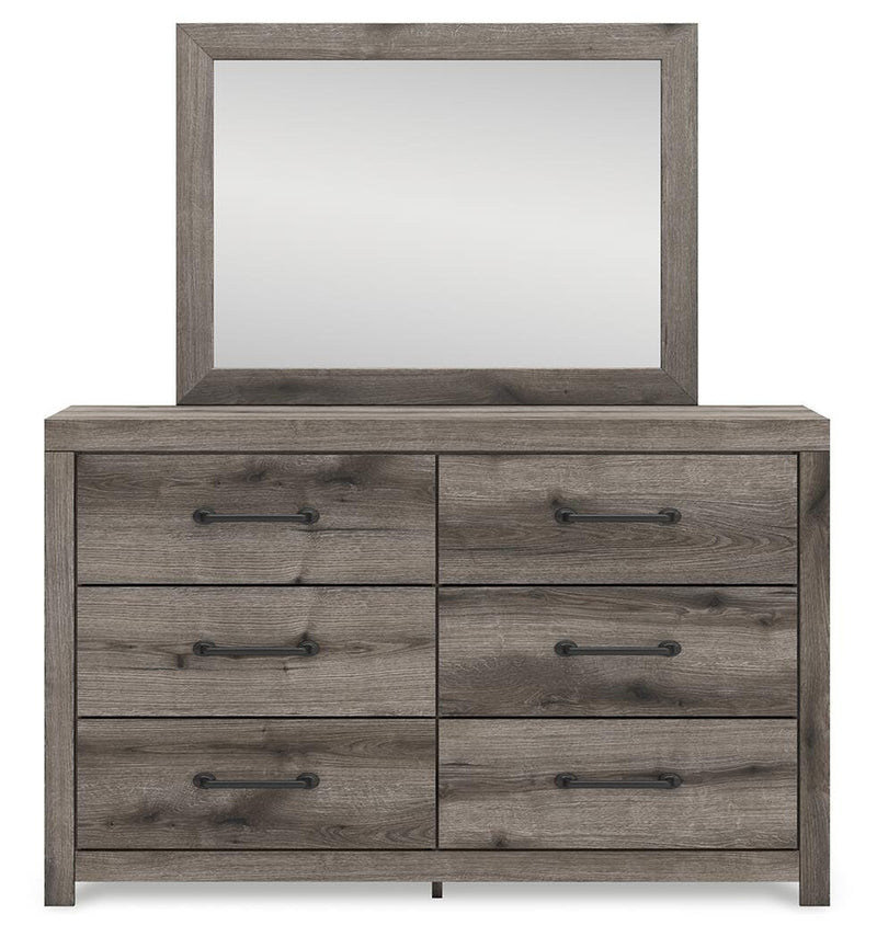 Graystorm Brown Gray Dresser and Mirror - PCB2405B1