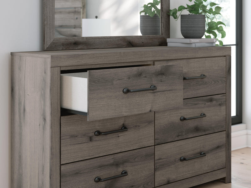 Graystorm Brown Gray Dresser and Mirror - PCB2405B1