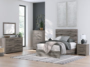 Graystorm Brown Gray Full Panel Bed - PCB2405B13
