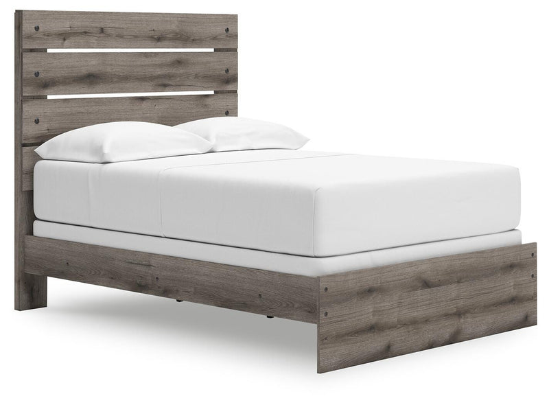 Graystorm Brown Gray Full Panel Bed - PCB2405B13