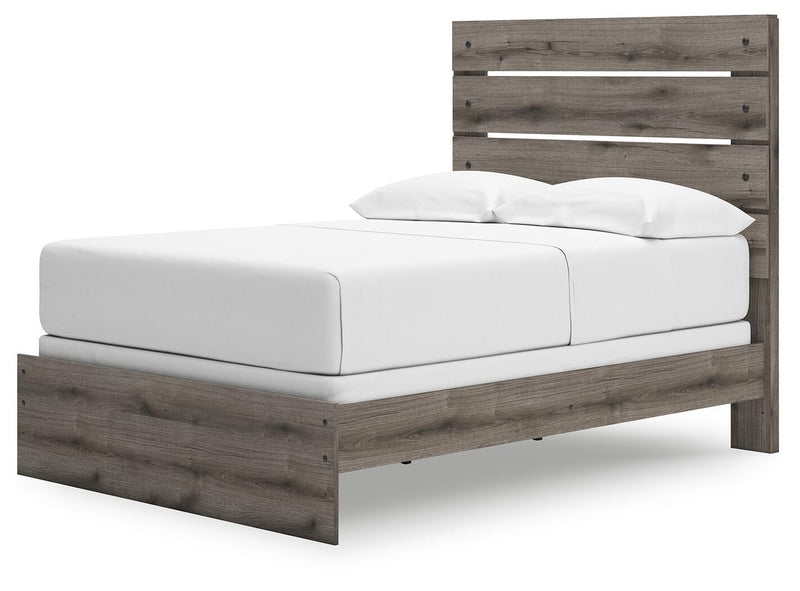 Graystorm Brown Gray Full Panel Bed - PCB2405B13