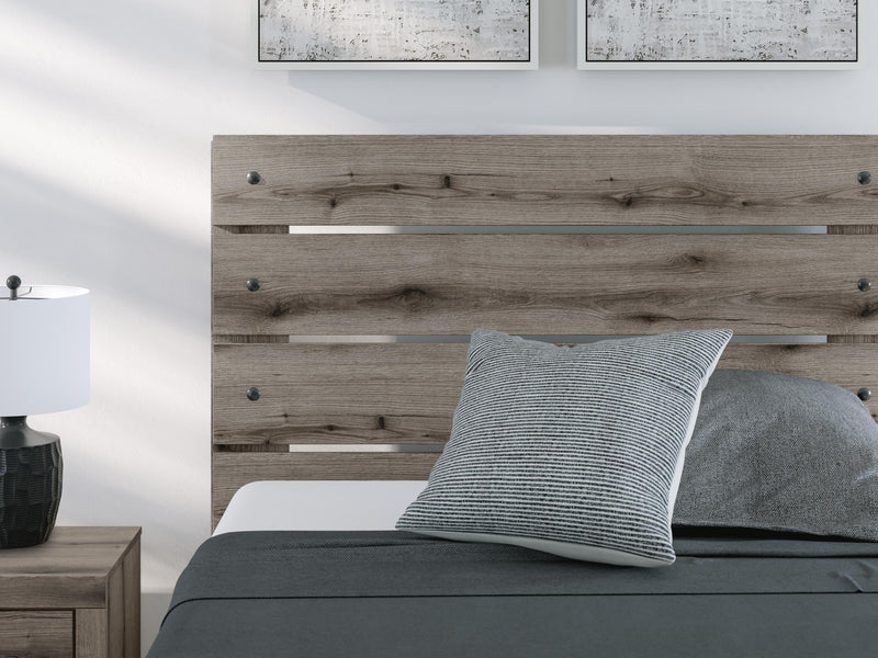 Graystorm Brown Gray Full Panel Bed with Storage - PCB2405B17