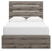 Graystorm Brown Gray Full Panel Bed with Storage - PCB2405B17
