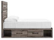 Graystorm Brown Gray Full Panel Storage Bed - PCB2405B16