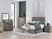 Graystorm Brown Gray Full Panel Storage Bed - PCB2405B16